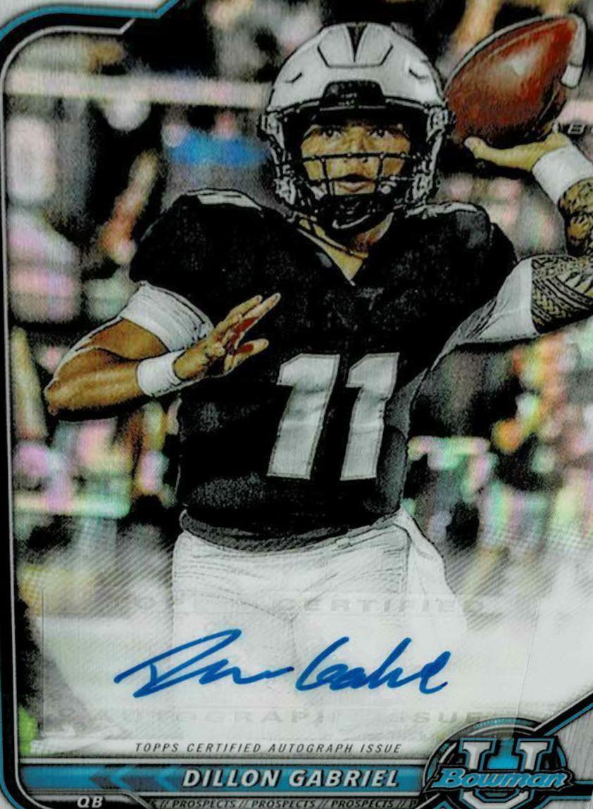 Dillon Gabriel #BCPA-DG 2021 Bowman University Chrome Autographs Football