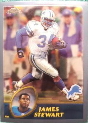 James Stewart #3 Football Cards 2003 Topps Chrome