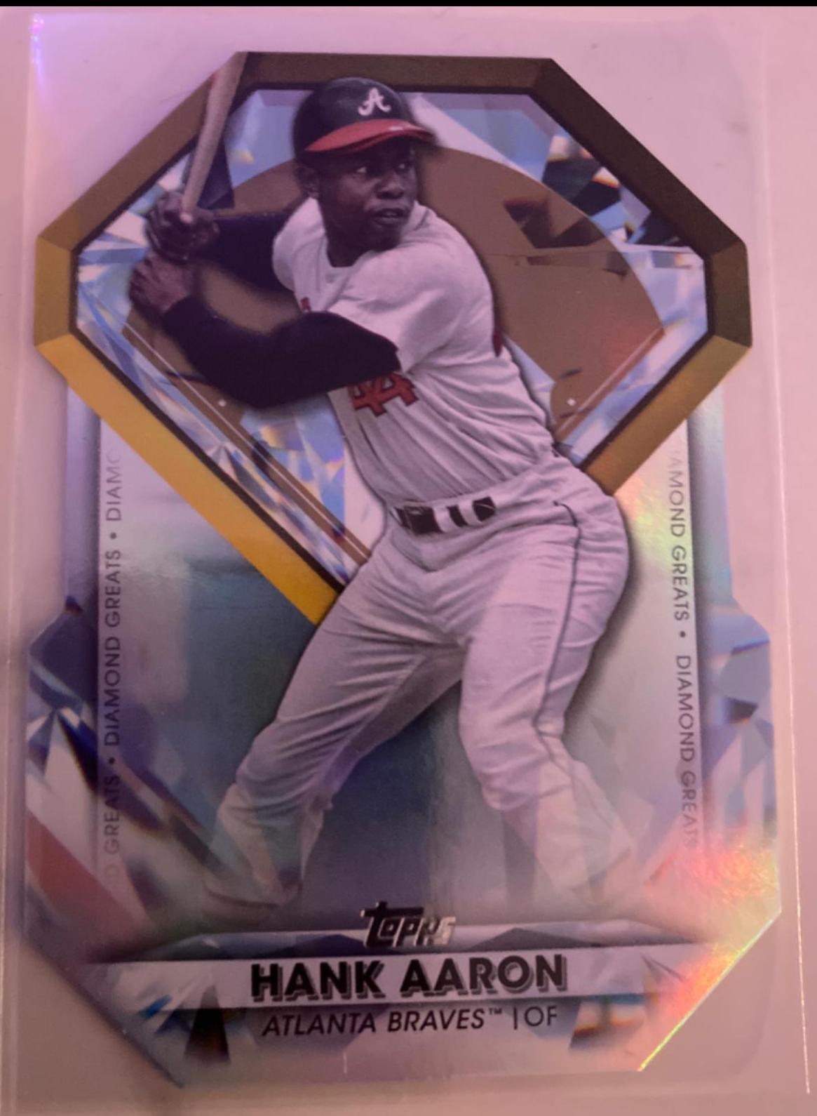 Hank Aaron #DGDC-53 Baseball Cards 2022 Topps Update Diamond Greats Die Cuts