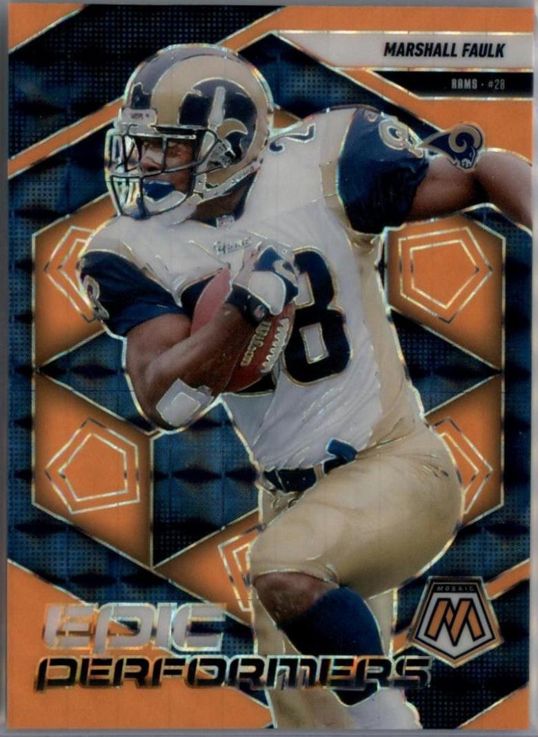 2025 Marshall Faulk [Mosaic Orange Fluorescent] #14