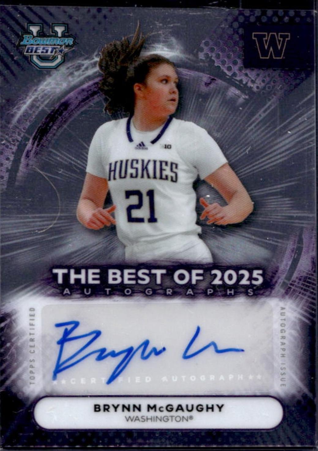 Brynn McGaughy #BA-BM 2025-26 Bowman University Best Basketball The Best of 2025 Autographs