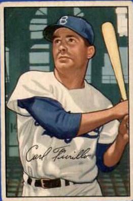 Carl Furillo #24 Baseball Cards 1952 Bowman