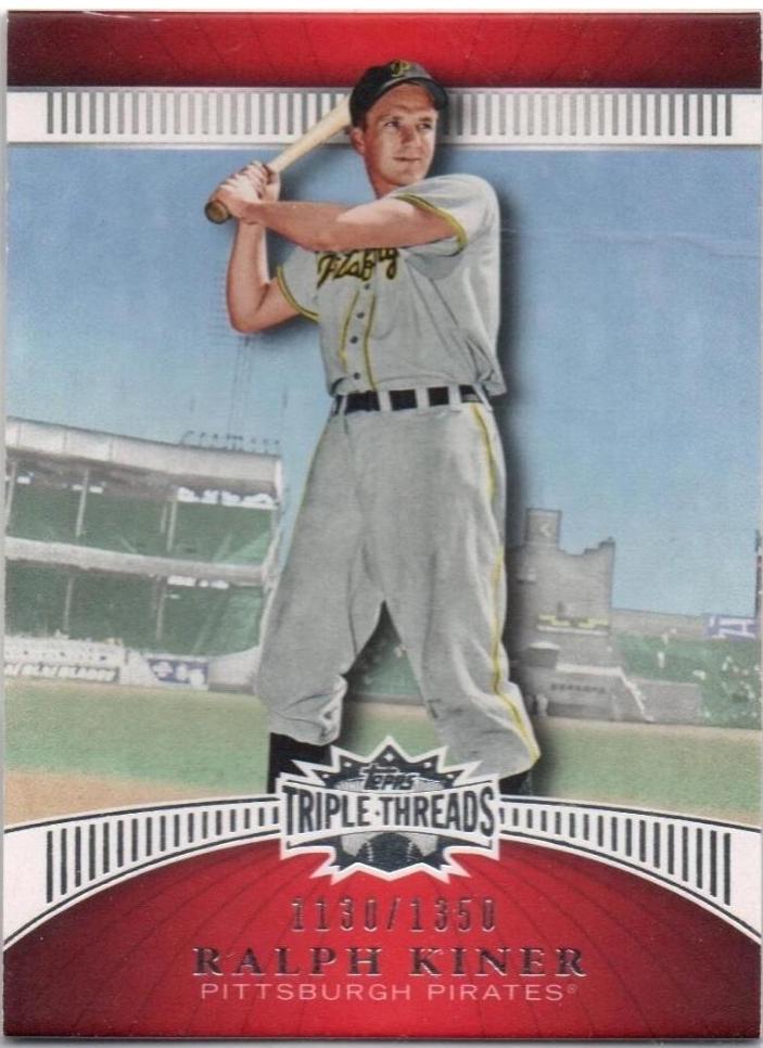 Ralph Kiner #51 Baseball Cards 2010 Topps Triple Threads