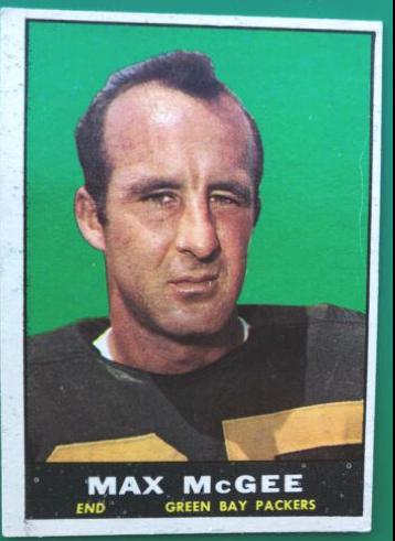 Max McGee #42 Football Cards 1961 Topps