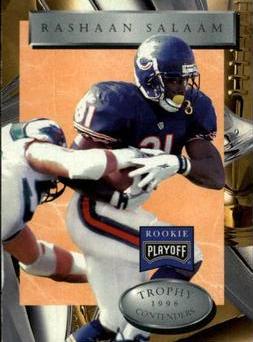 Rashaan Salaam #31 1996 Playoff Trophy Contenders Football
