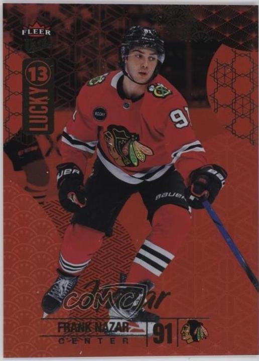 Frank Nazar #L13-2 2024 Fleer Ultra Lucky 13 Achievements Hockey