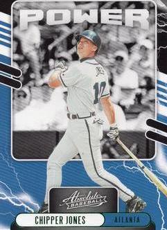 Chipper Jones #PO-15 Baseball Cards 2021 Panini Absolute Power