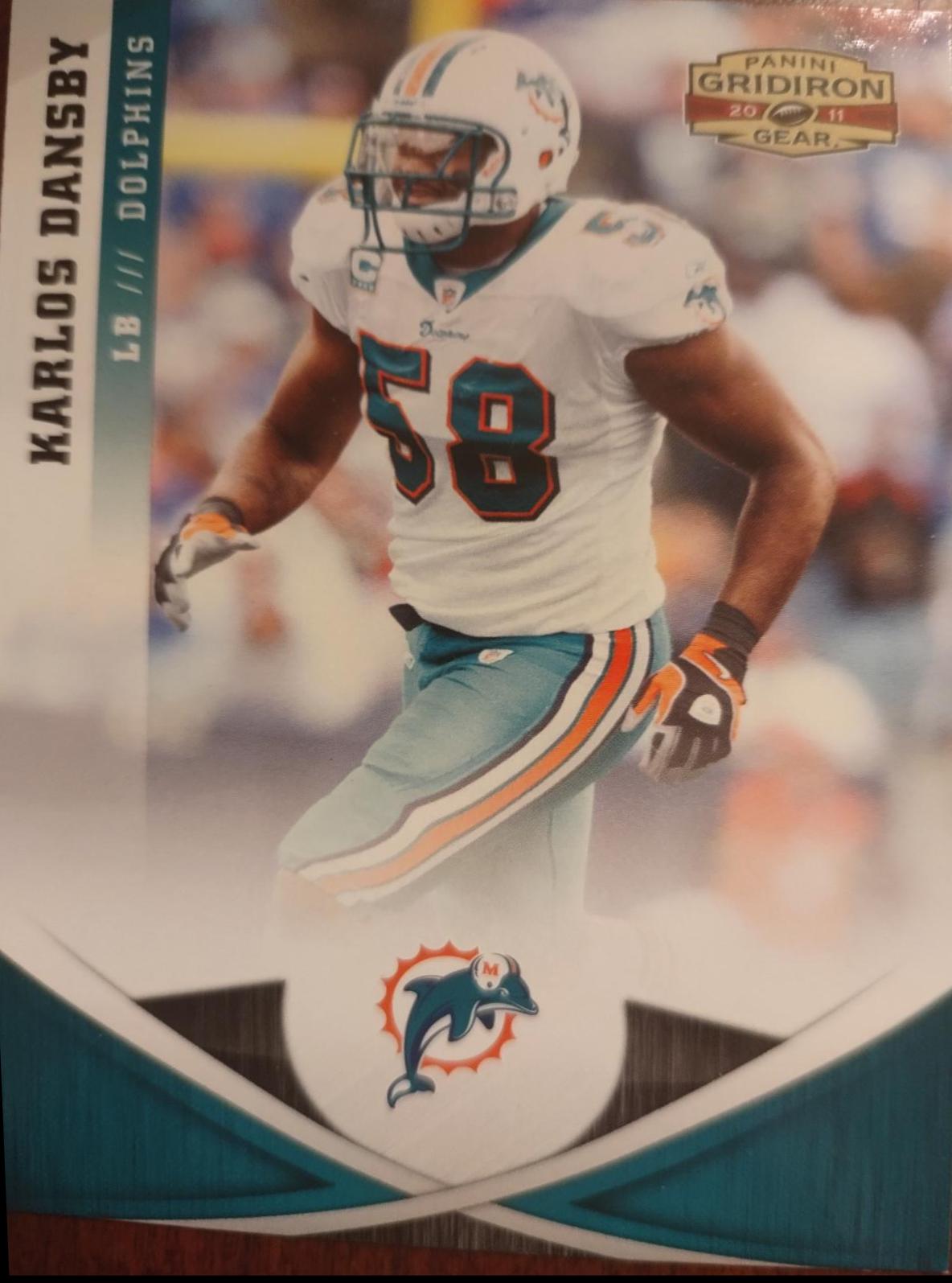 Karlos Dansby #14 Football Cards 2011 Panini Gridiron Gear