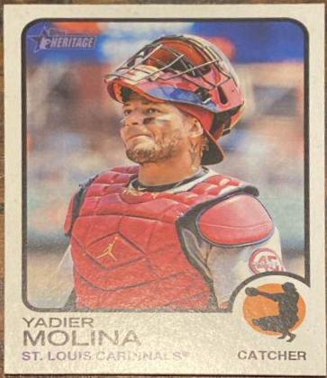 Yadier Molina #279 Baseball Cards 2022 Topps Heritage