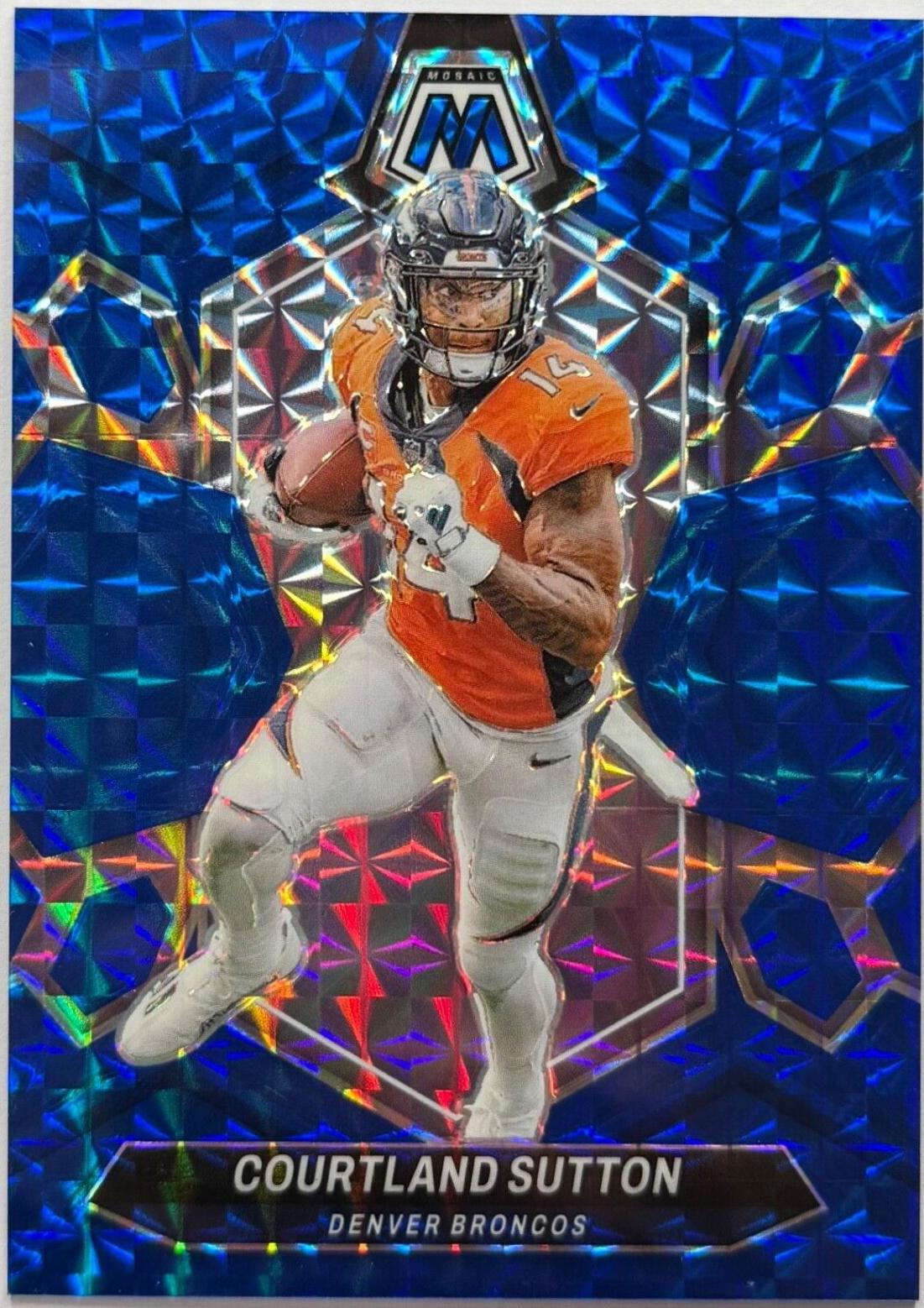 Courtland Sutton [Blue] #66 Prices | 2024 Panini Mosaic | Football Cards