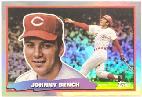 Johnny Bench #88BF-13 Baseball Cards 2022 Topps Archives 1988 Big Foil