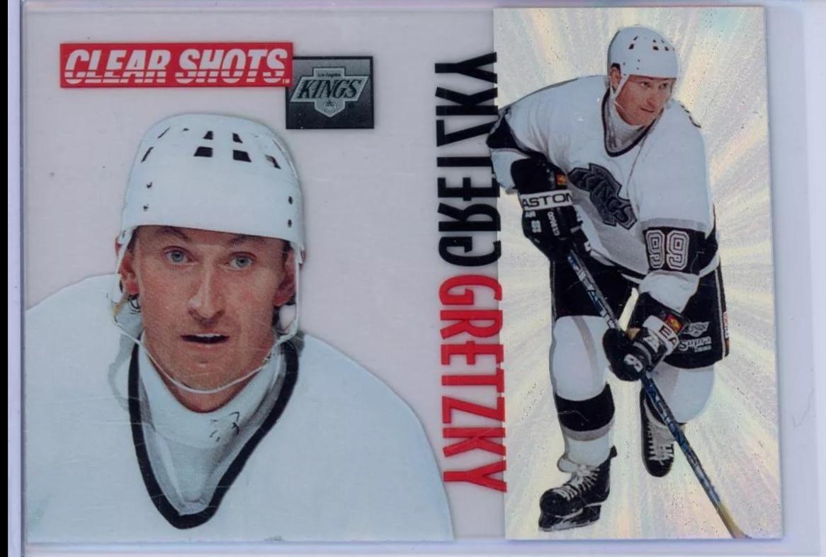Wayne Gretzky #9 Hockey Cards 1995 Pinnacle Clear Shots