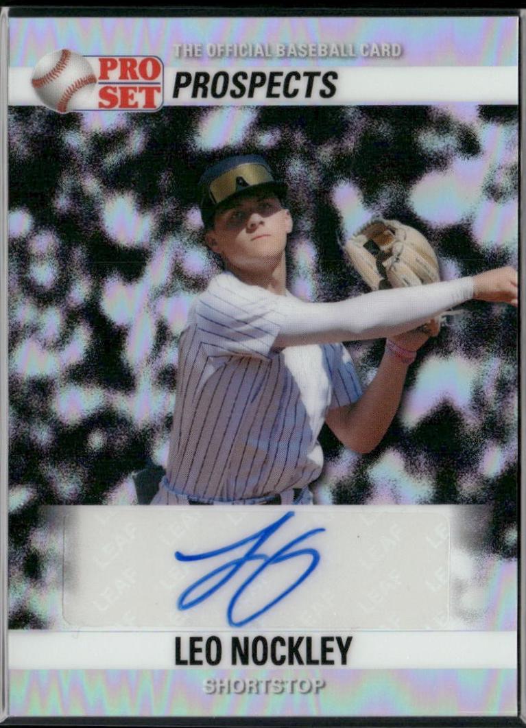 Leo Nockley #90A-LN1 2026 Pro Set Metal 1990 Autograph Baseball