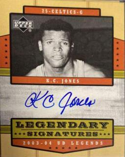 K.C. Jones Legendary Signatures