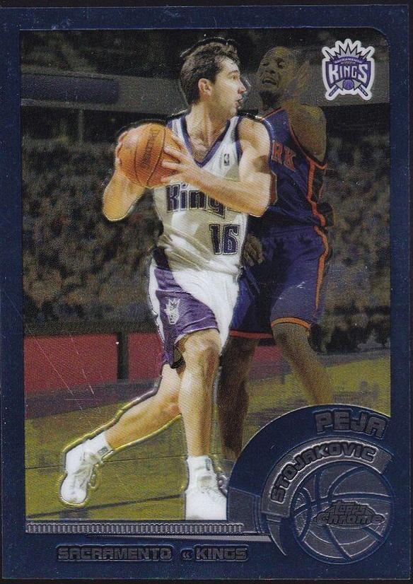 Peja Stojakovic #6 Basketball Cards 2002 Topps Chrome
