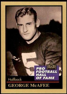 George McAfee #95 1991 Enor Pro HOF Football