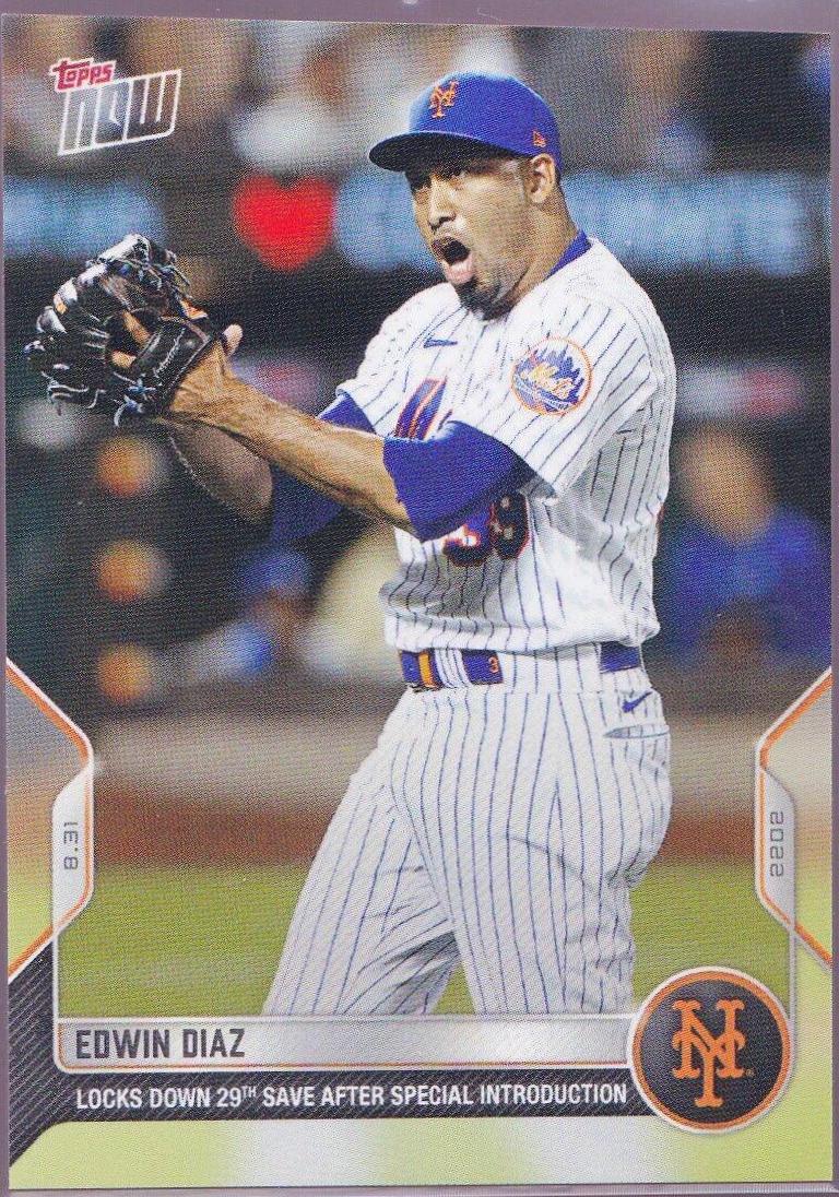 Edwin Diaz #814 2022 Topps Now Baseball
