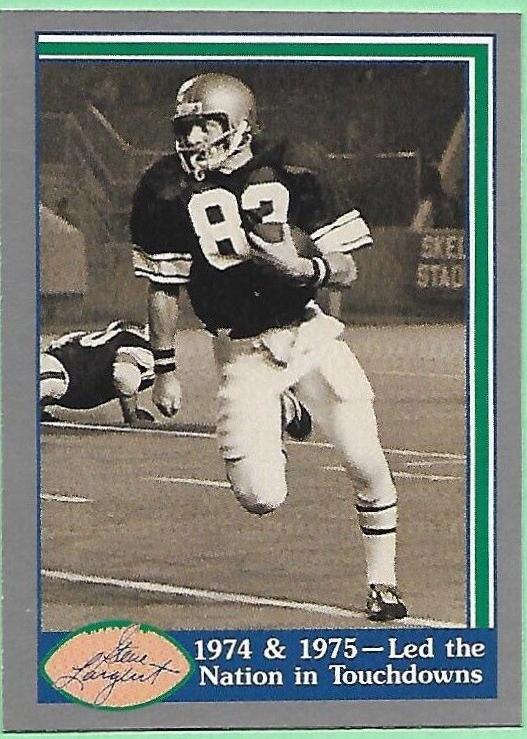 '74 & '75 Led Nation in Touchdowns #8 Football Cards 1989 Pacific Steve Largent