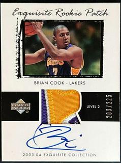 Brian Cook Autograph Patch