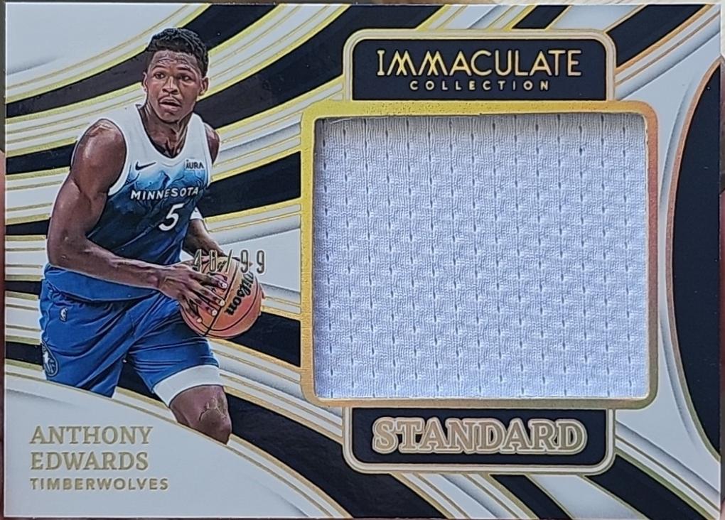 Anthony Edwards #16 Basketball Cards 2023 Panini Immaculate The Standard