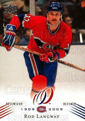 Rod Langway #20 Hockey Cards 2008 Upper Deck Montreal Canadiens Centennial