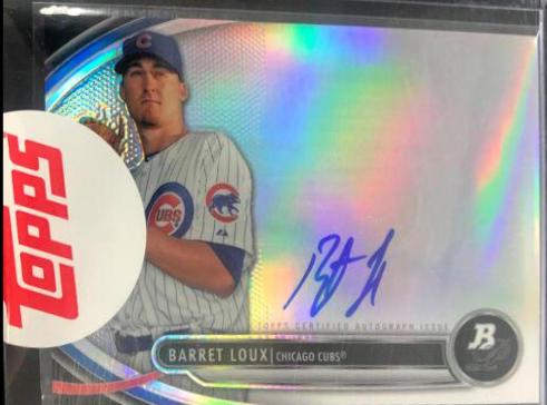 Barret Loux #BL Baseball Cards 2013 Bowman Platinum Autograph Prospects
