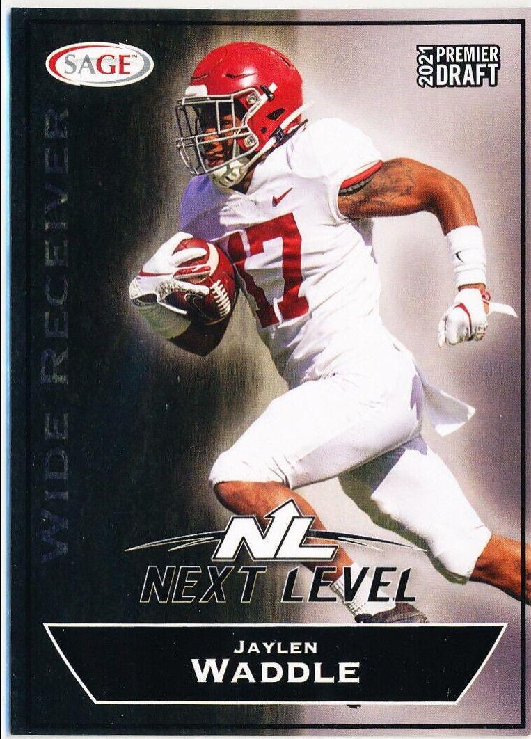 Jaylen Waddle #153 2021 Sage Premier Draft Football
