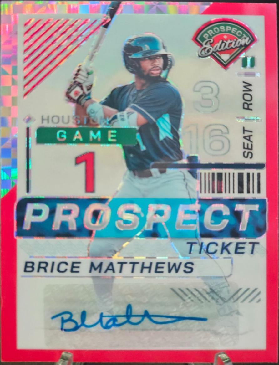 Brice Matthews [Red Power Holo Ticket Signature] #112