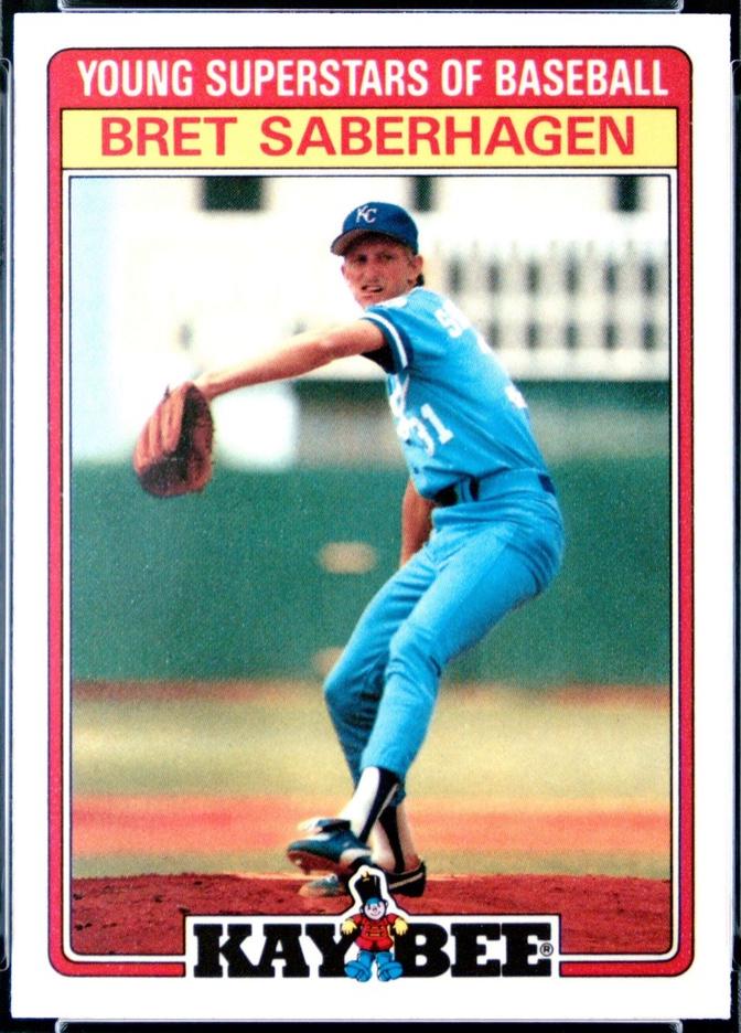 Bret Saberhagen #27 1986 Kay Bee Young Superstars Baseball