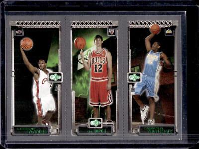 LeBron James, Darco Milicic, Carmelo Anthony #111 Basketball Cards 2003 Topps Rookie Matrix Mini