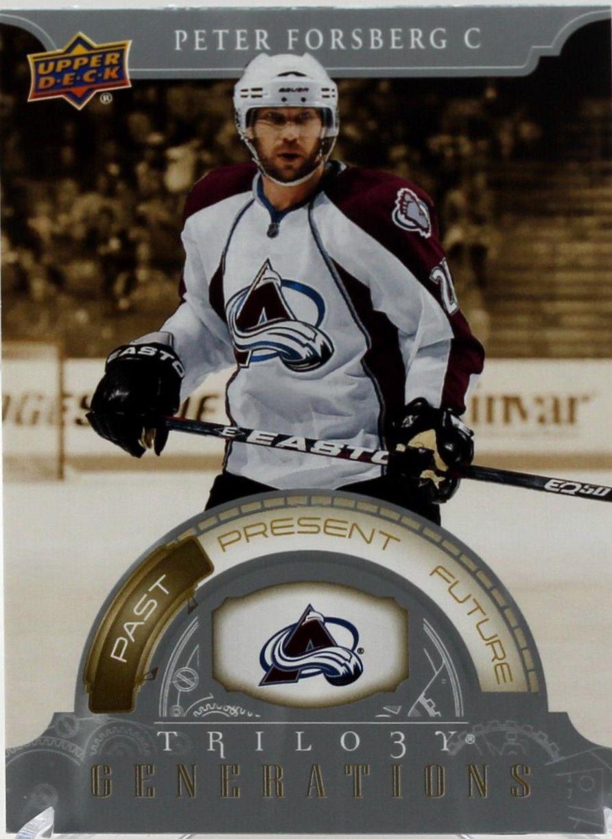 Peter Forsberg #TG-12A Hockey Cards 2022 Upper Deck Trilogy Generations