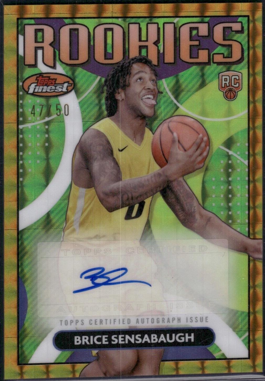 Brice Sensabaugh [Gold Refractor] #RFA-BSE