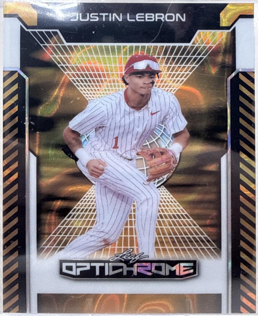 Justin Lebron #84 2025 Leaf Optichrome Baseball