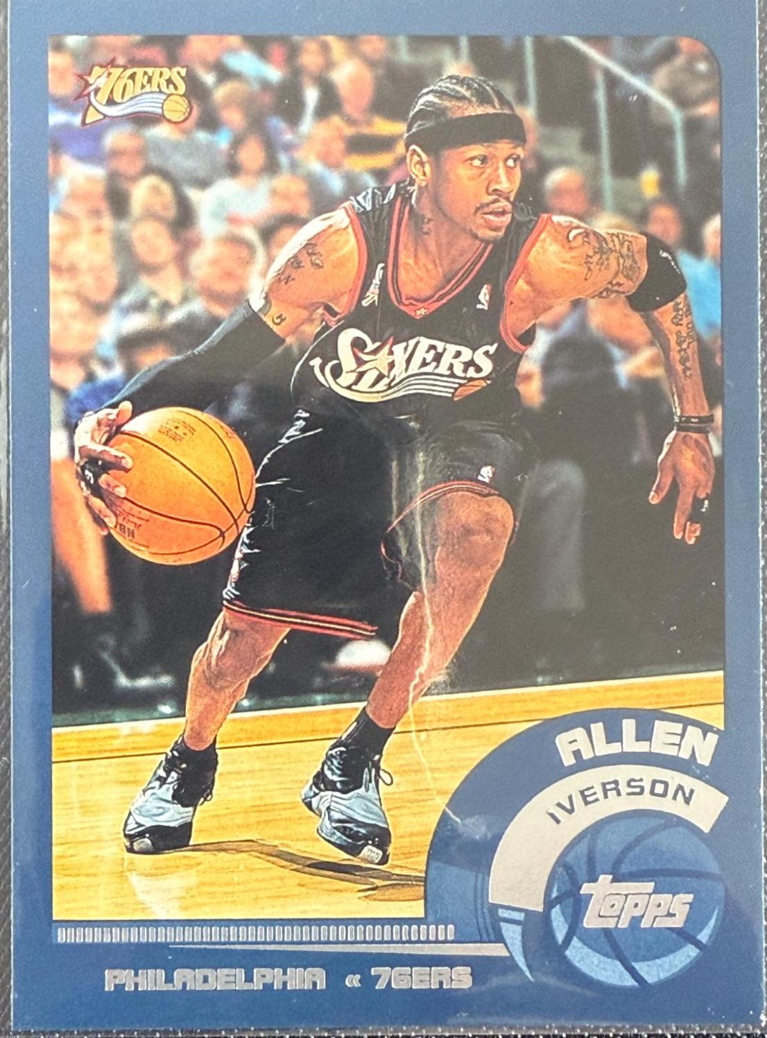 Allen Iverson #3 Basketball Cards 2002 Topps