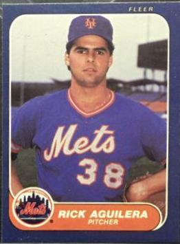 Rick Aguilera #74 Baseball Cards 1986 Fleer