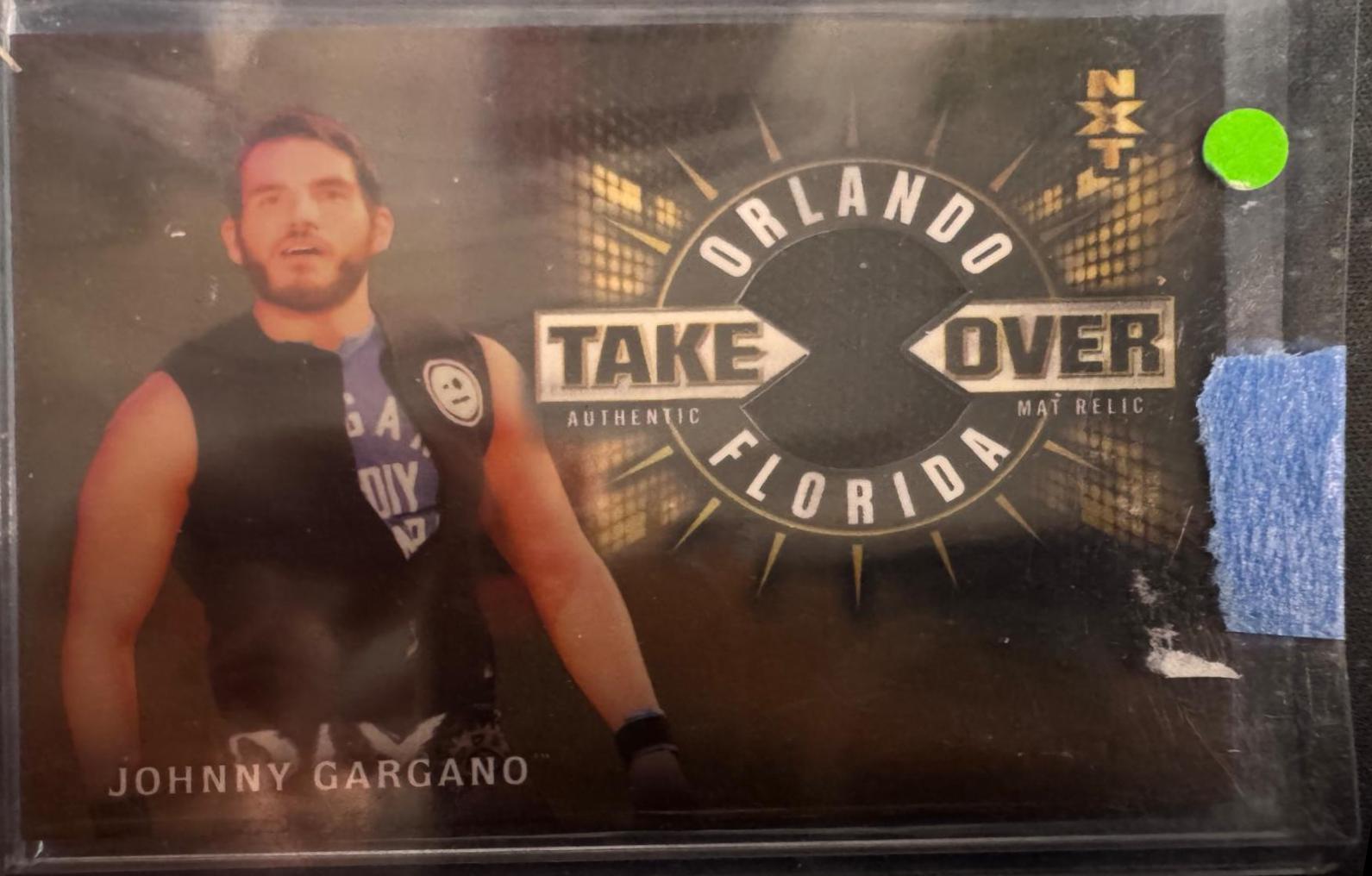 Johnny Gargano #MR-JG Wrestling Cards 2018 Topps WWE Road To Wrestlemania NXT TakeOver Orlando Mat Relics