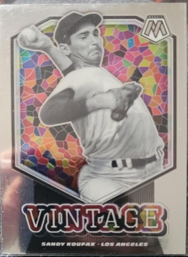 Sandy Koufax #V15 Baseball Cards 2021 Panini Mosaic Vintage