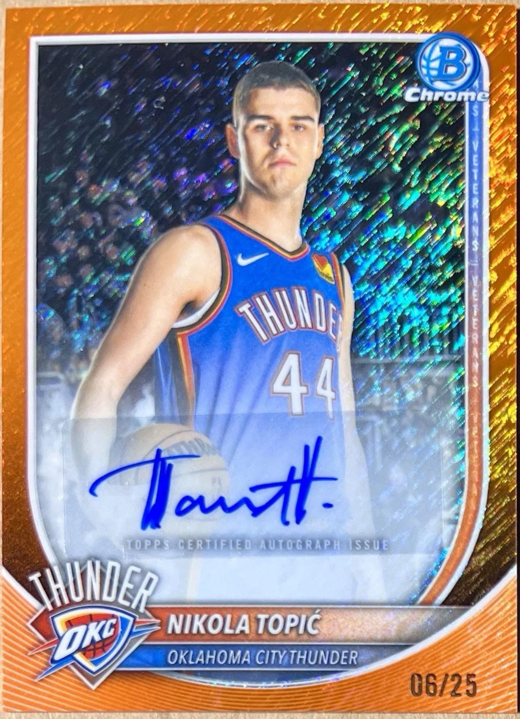 Nikola Topic [Orange Shimmer Refractor] #BCA-NO