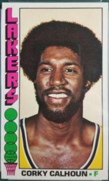 Corky Calhoun #12 Basketball Cards 1976 Topps