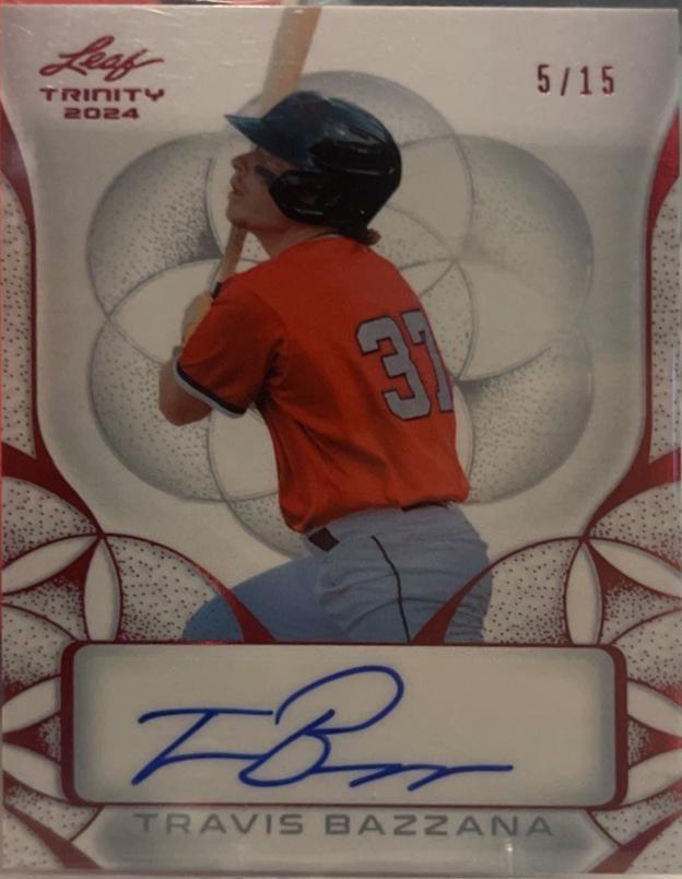 Travis Bazzana #BA-TB1 2024 Leaf Trinity Autograph Baseball