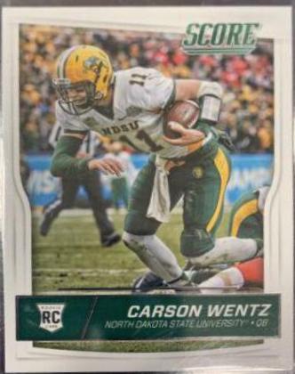 Carson Wentz #335 Football Cards 2016 Panini Score