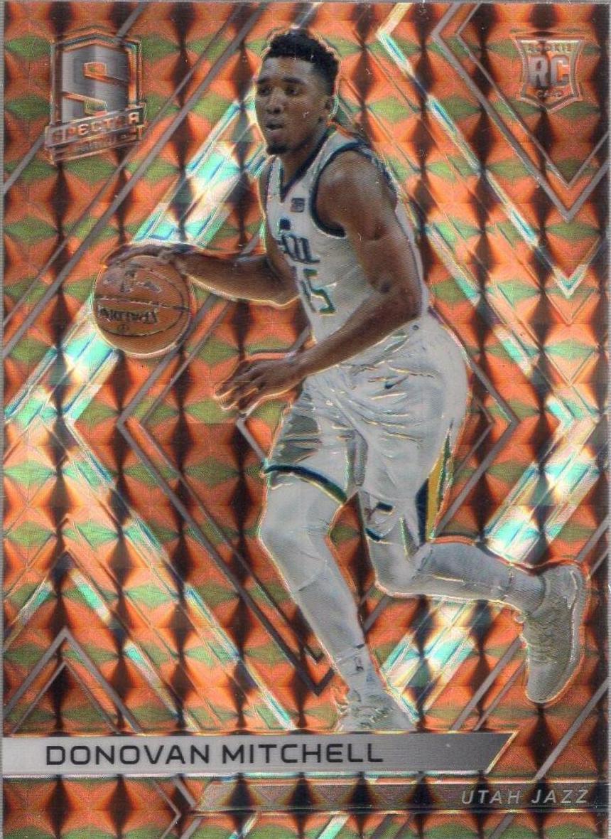 Donovan Mitchell #20 Basketball Cards 2017 Panini Spectra