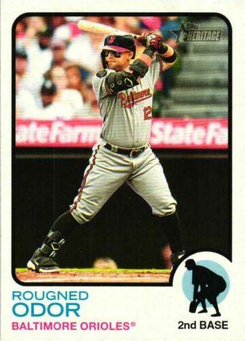 Rougned Odor #307 Baseball Cards 2022 Topps Heritage