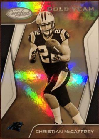 Christian McCaffrey #GT-CM Football Cards 2017 Panini Certified Gold Team