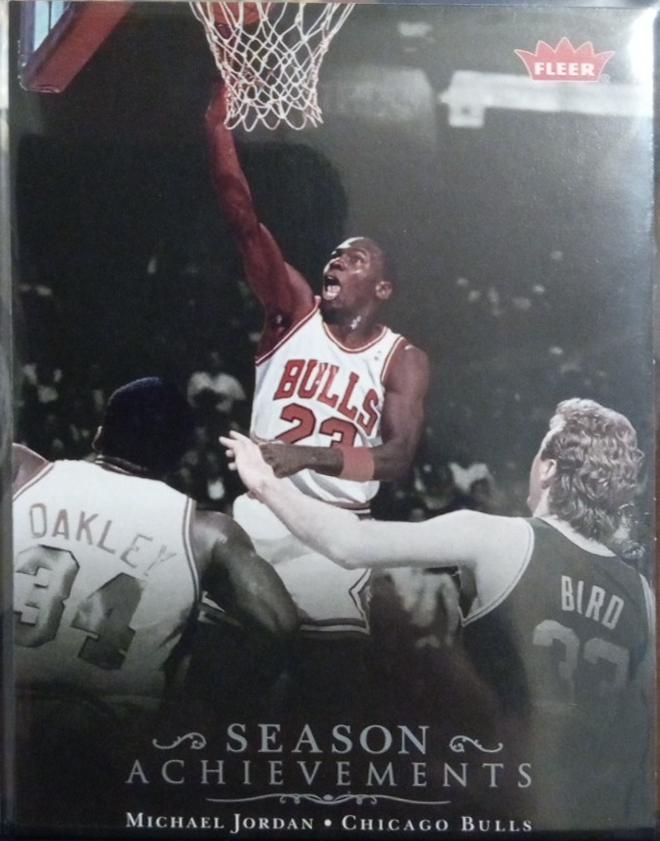 Michael Jordan #SH35 Basketball Cards 2007 Fleer Jordan Box Set Season Achievements