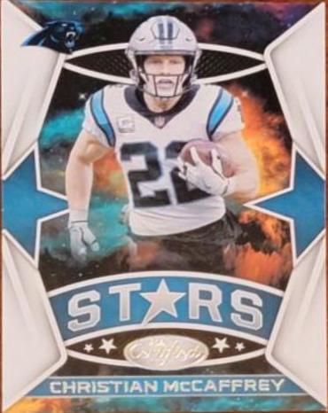 Christian McCaffrey #CS-1 Football Cards 2021 Panini Certified Stars