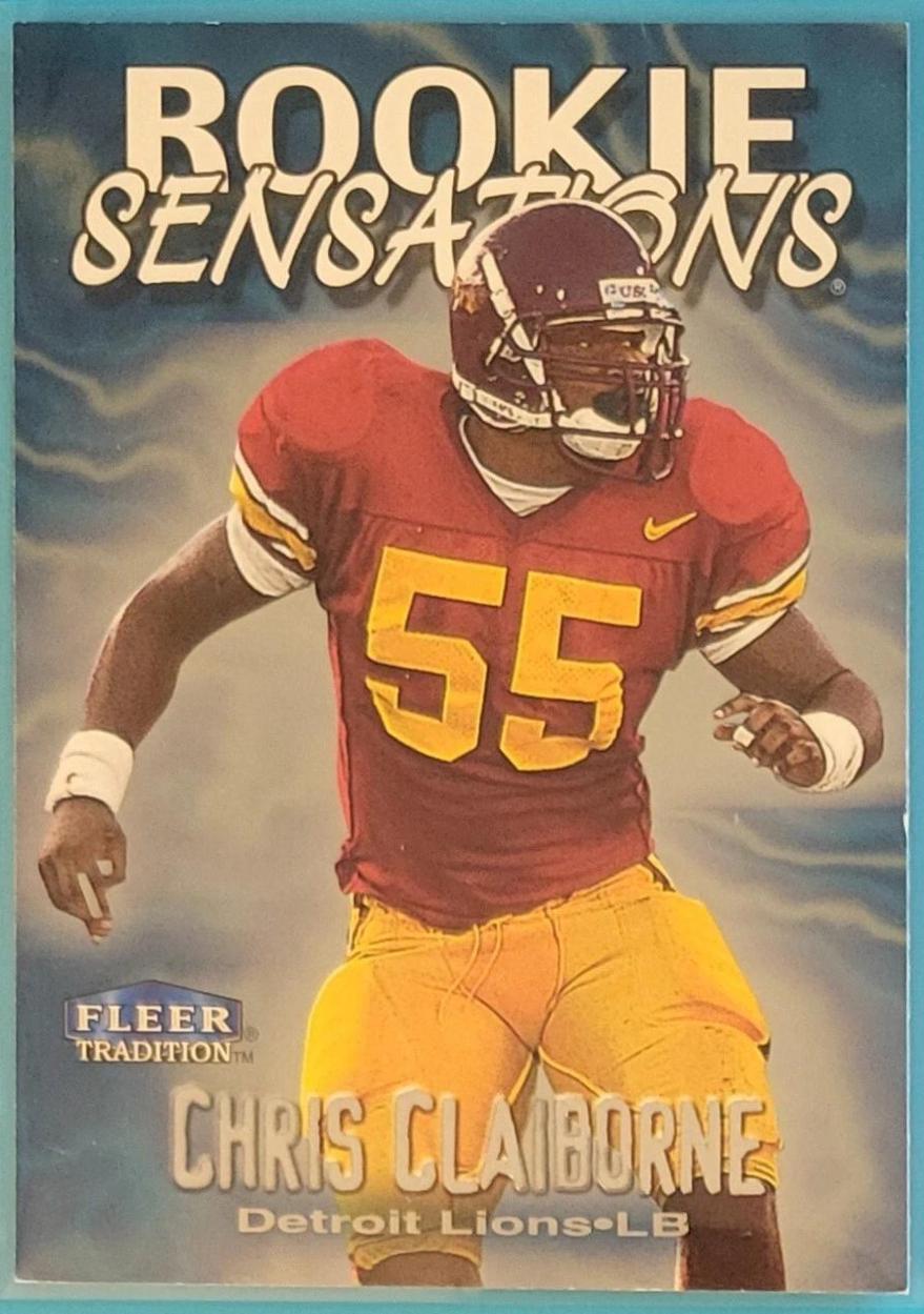 Chris Claiborne #4 1999 Fleer Rookie Sensations Football