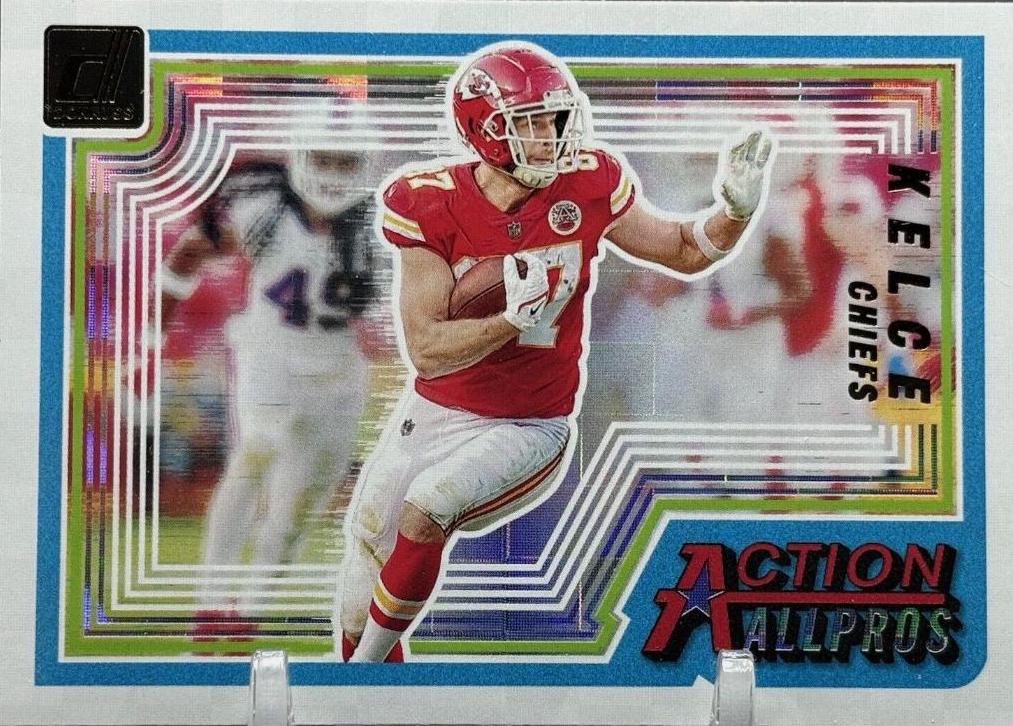 Travis Kelce #AAP-3 Football Cards 2023 Panini Donruss Action All Pros