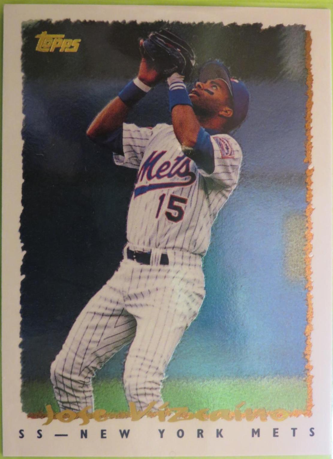 Jose Vizcaino #012 Baseball Cards 1995 Topps Cyberstats