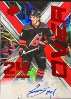 Seth Jarvis #XO-SJ 2023-24 SPx Hockey X-Over Signatures
